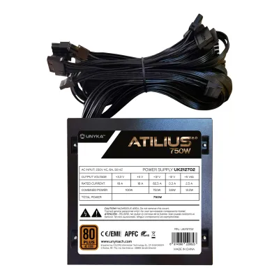 UNYKAch Atilius 2.0 Black 750W 80 Plus Bronze UNYKAch Atilius 2.0 Black 750W 80 Plus Bronze