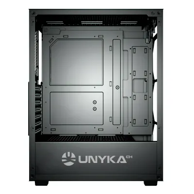 UNYkach Mir 100 Caja ATX Gaming Cristal Templado Lateral y 4