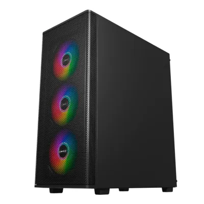 UNYkach Mir 100 Caja ATX Gaming Cristal Templado Lateral y 4