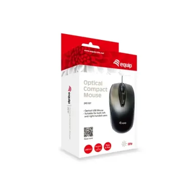Equip Ratón Compacto USB 1000DPI Negro Equip Ratón Compacto USB 1000DPI Negro