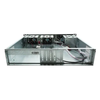 UNYKAch UK 2129 Caja Rack 19" 2U Negra Sin Fuente