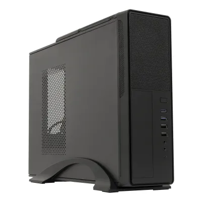 UNYKAch UK2010 Caja PC USB-C 3.1 Negra + Fuente de Alimentación