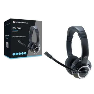 Conceptronic Polona Auriculares USB Negros Conceptronic Polona Auriculares USB Negros