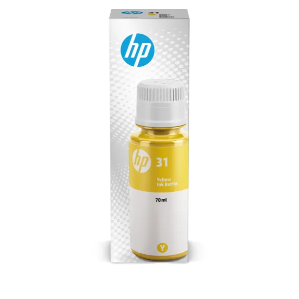 HP 31 Amarillo 1VU28AE - Botella de Tinta Original