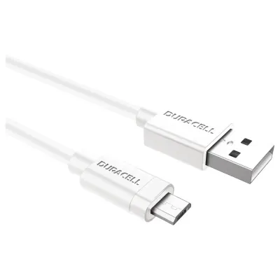 Cable USB 2.0 Duracell USB5023W/ USB Macho - MicroUSB Macho/ Cable USB 2.0 Duracell USB5023W/ USB Macho - MicroUSB Macho/