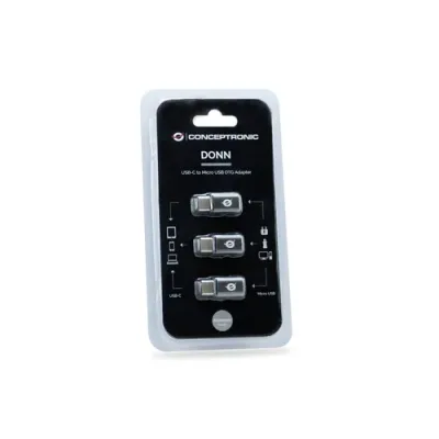 Conceptronic Donn Adaptador USB-C OTG a Micro USB 3x Unidades