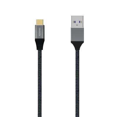 Aisens Cable USB 3.1 a USB-C Macho/Macho 1m Gris