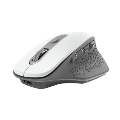 Trust Ozaa Ratón Ergonómico Inalámbrico 2400DPI Blanco