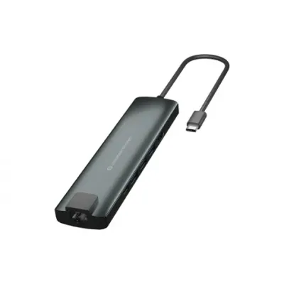 Conceptronic DONN06G Hub Adaptador 9 en 1 USB-C a HDMI/USB-C Conceptronic DONN06G Hub Adaptador 9 en 1 USB-C a HDMI/USB-C