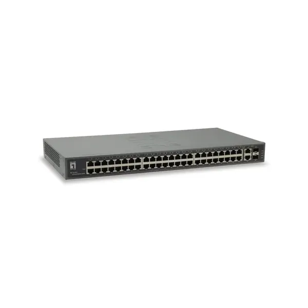 Switch Level One 50-port Fast Ethernet Switch, 2 X Gigabit Sfp/rj45 Combo