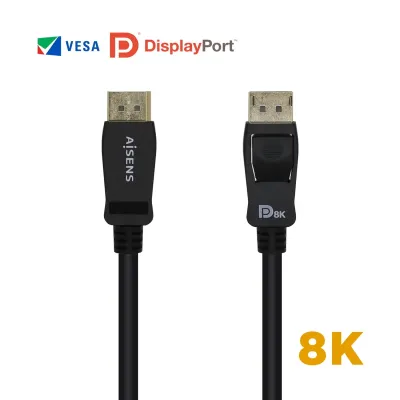 Aisens Cable Displayport V1.4 Macho/Macho 1m Negro