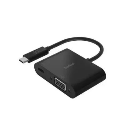 Belkin Adaptador USB-C a VGA 60 W de Corriente por Pass-Through Belkin Adaptador USB-C a VGA 60 W de Corriente por Pass-Through