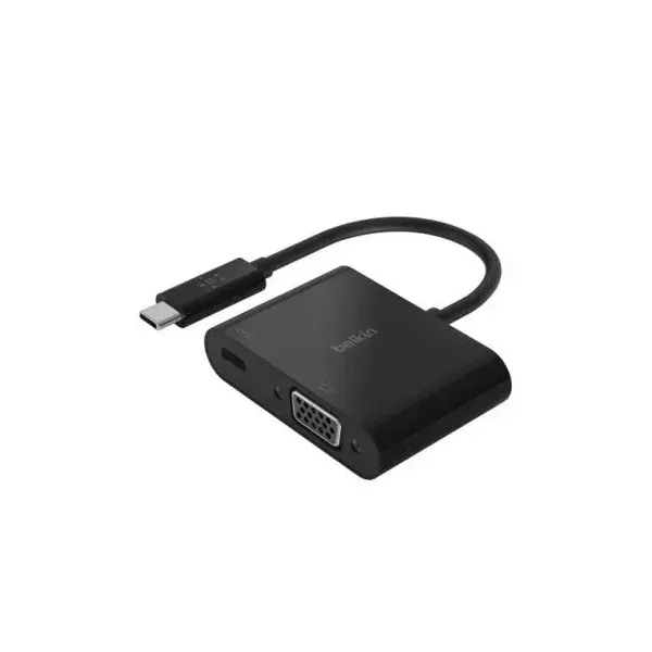 Belkin Adaptador USB-C a VGA 60 W de Corriente por Pass-Through