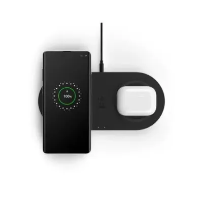 Belkin Boostcharge Base de Carga Dual Inalámbrica Negra