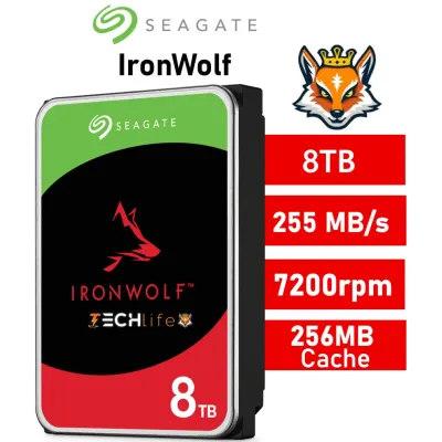 Disco Duro Seagate IronWolf NAS 8TB Disco interno HDD 3.5" SATA