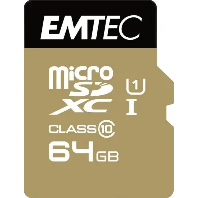 Memoria Sd Micro 64gb Emtec Elite Gold 85mb/s Sd + Adapter Memoria Sd Micro 64gb Emtec Elite Gold 85mb/s Sd + Adapter