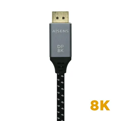 Aisens Cable Displayport V1.4 Macho/Macho 1m Gris