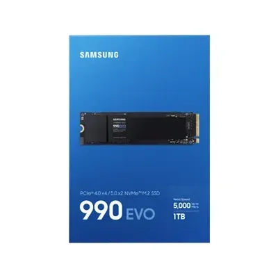 Samsung 990 EVO 1TB SSD M.2 PCIe 4.0 x4/5.0 x2 NVMe 2.0