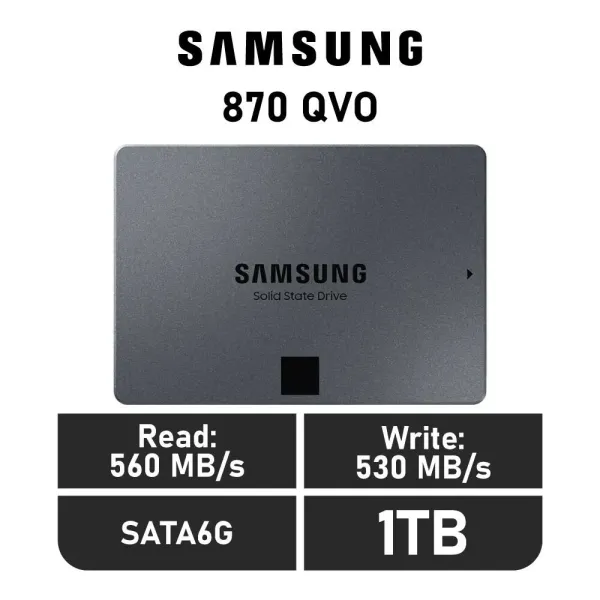 Samsung 870 QVO SSD 1TB SATA3
