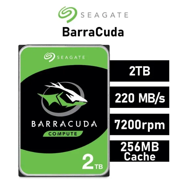Seagate BarraCuda 3.5" 2TB SATA 3