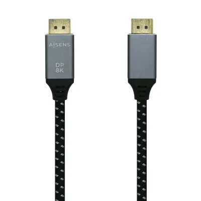 Aisens Cable Displayport V1.4 Macho/Macho 2m Gris