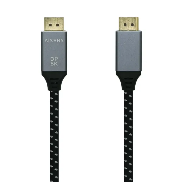 Aisens Cable Displayport V1.4 Macho/Macho 2m Gris