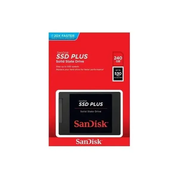 SanDisk SSD Plus 240GB 2.5" a 535MB/s SATA 6GB/s