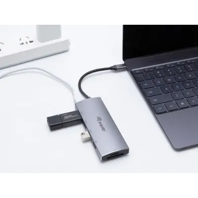 Equip 7en1 Hub USB-C a USB 3.0/ HDMI/ USB-C PD/ SD Equip 7en1 Hub USB-C a USB 3.0/ HDMI/ USB-C PD/ SD