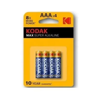 Pila Kodak Super Alcalina Max Lr03 Aaa Pack 4 (1150 Mah At 75 Pila Kodak Super Alcalina Max Lr03 Aaa Pack 4 (1150 Mah At 75