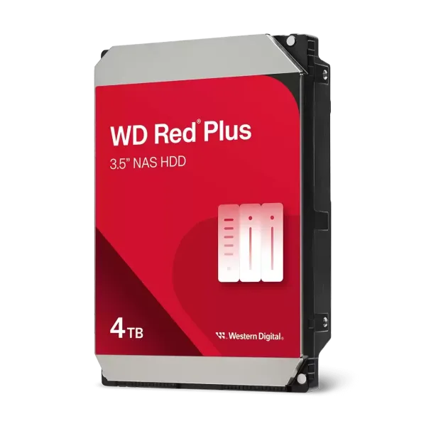 Disco Duro WD Red Plus NAS 4TB Disco interno HDD 3.5" 256MB SATA 3