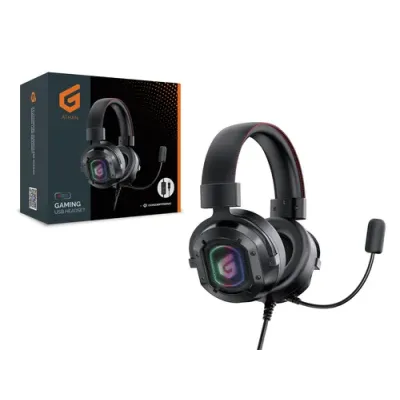 Headset Usb Gaming 7.1 Athan02b Rgb Compatible Pc, Ps3, Ps4