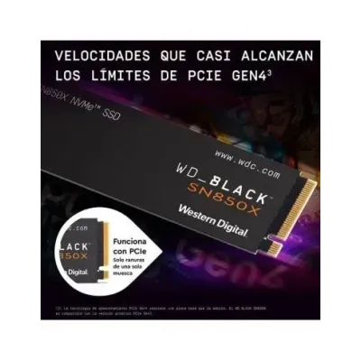 Disco Duro WD Black SN850X 4TB Disco SSD 7300MB/S NVMe PCIe 4.0