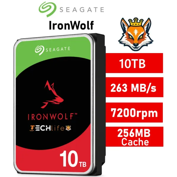 Seagate Ironwolf NAS 3.5" 10TB SATA 3
