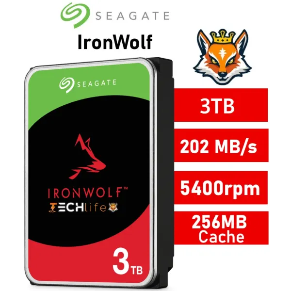 Seagate Ironwolf NAS 3.5" 3TB SATA 3