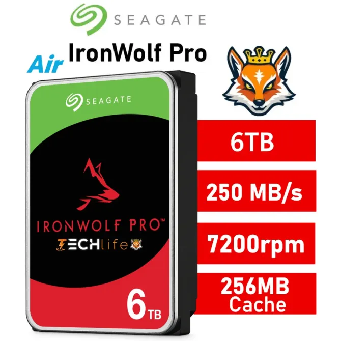 Seagate IronWolf Pro NAS 6TB 3.5" SATA 3