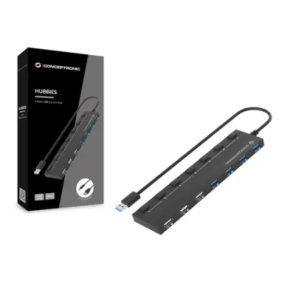 Conceptronic HUBBIES09B HUB USB 3.0 4x Puertos USB 3.0 + 3x