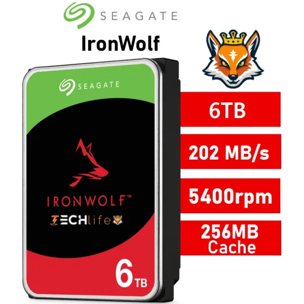 Seagate Ironwolf NAS 3.5" 6 TB SATA 3