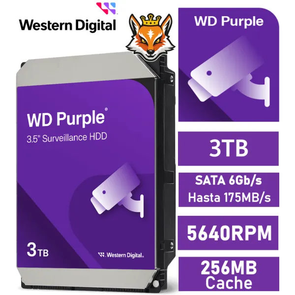 WD Purple 3TB 3.5" SATA 3