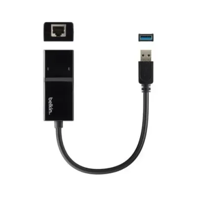 Belkin Adaptador USB 3.0 a Ethernet Gigabit Negro