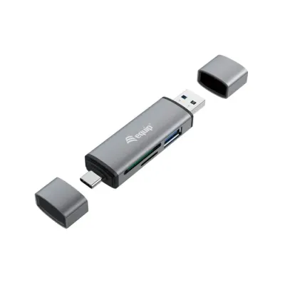 Equip Lector de Tarjetas Externo USB 3.0 Doble Conexión