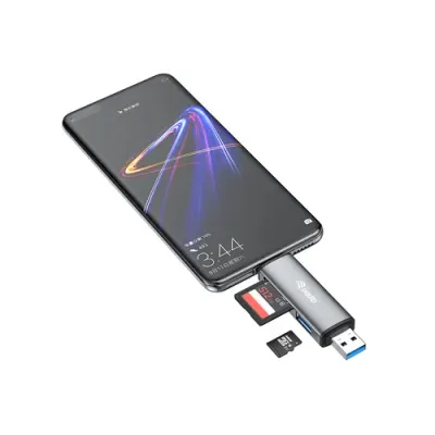 Equip Lector de Tarjetas Externo USB 3.0 Doble Conexión
