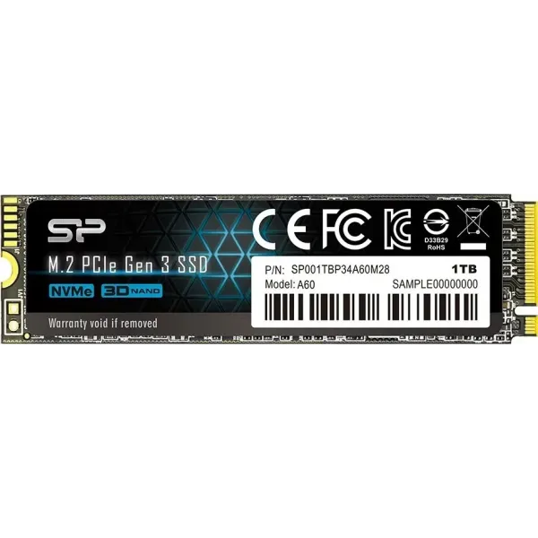 Silicon Power P34A60 1TB SSD M.2 PCIe Gen3×4