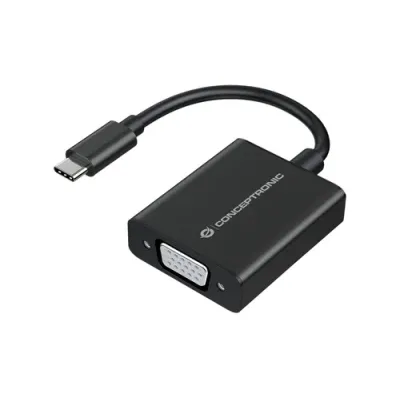 Conceptronic ABBY05B Adaptador USB-C Macho a VGA Hembra 1080p