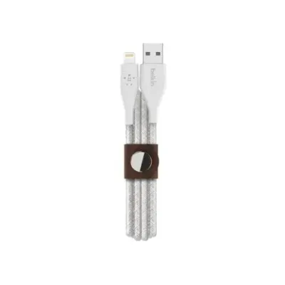 Belkin DuraTek Cable con Cinta Lightning a USB-A 1.2m Blanco