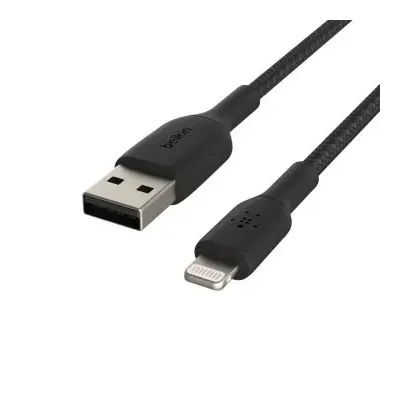 Belkin Boost Charge Cable Trenzado Lightning a USB-A 1m Negro