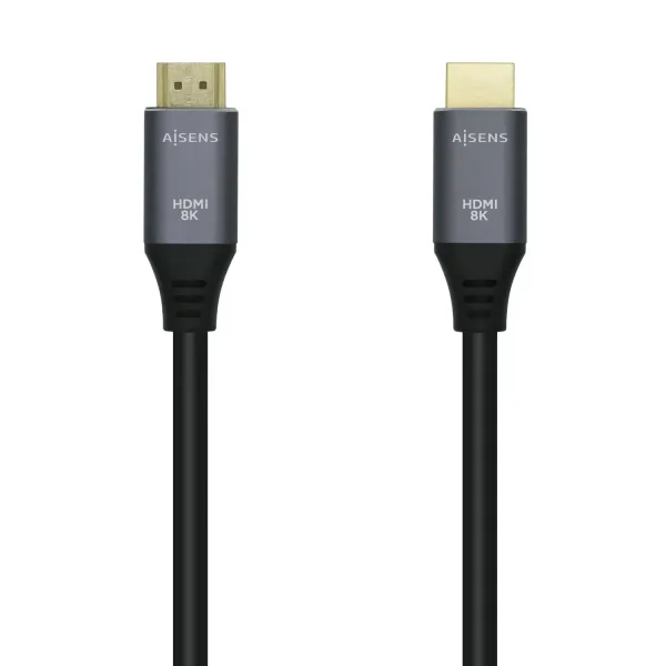Aisens Cable HDMI V2.1 Macho/Macho 50cm Gris/Negro