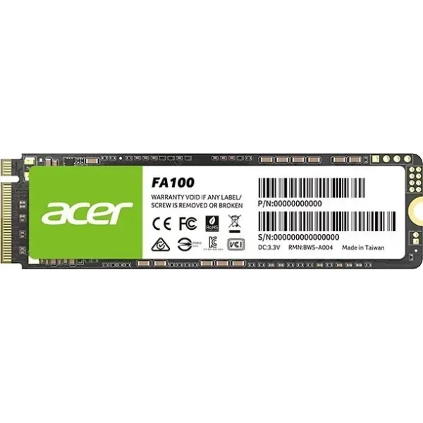 Acer FA100 SSD 1TB M.2 PCIe Gen3 NVMe