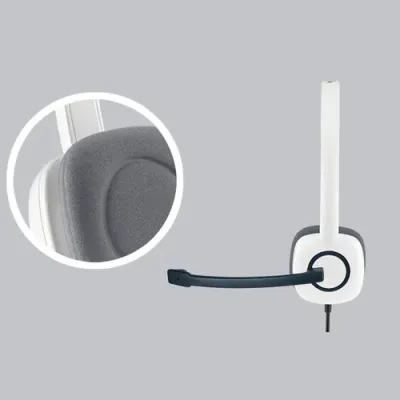 Logitech H150 Stereo Headset Coconut