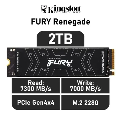 Kingston FURY Renegade 2TB NVMe PCIe 4.0 x4 a 7300MB/s con