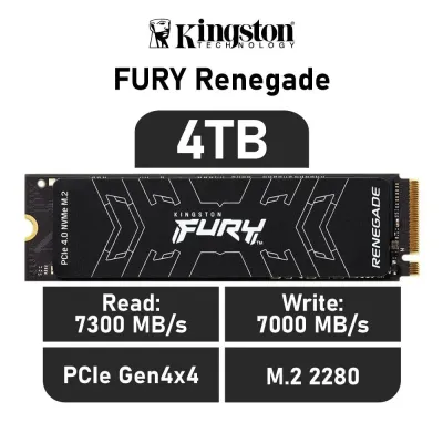 Kingston FURY Renegade 4TB NVMe PCIe 4.0 x4 a 7300MB/s con
